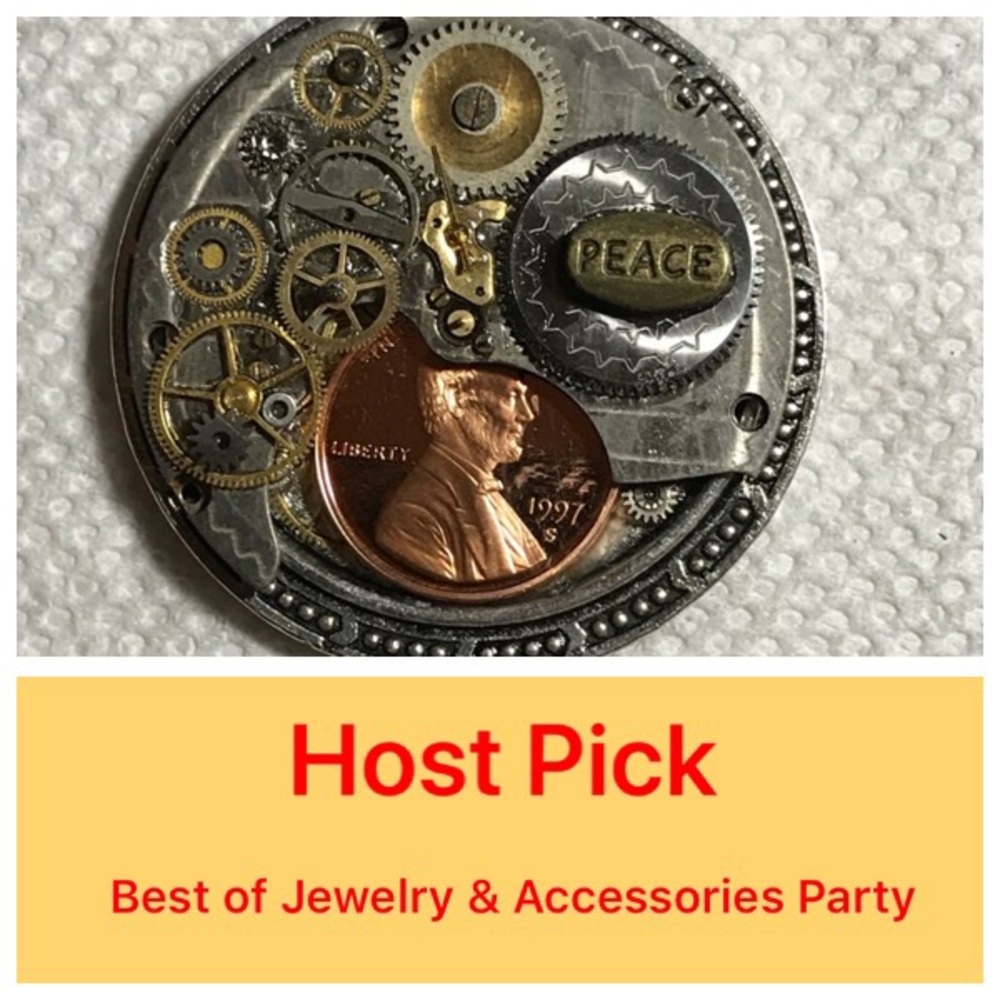 💥SPECIAL💥Penny Steampunk Pocket Watch  Necklace - Picture 2 of 7